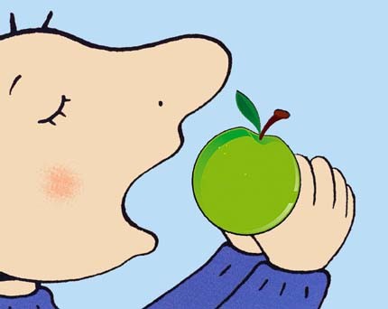Jules-eet-een-appel