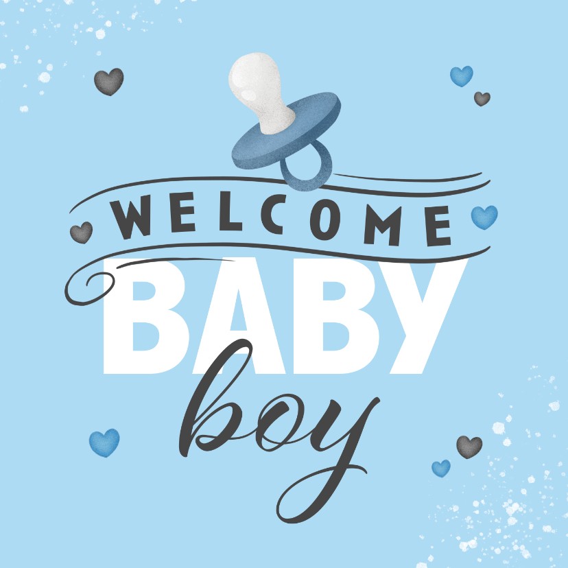 felicitatiekaart-welcome-baby-boy-jongen-speen